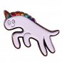 Unicorn LGBT Pride Pin Minimalist Rainbow Queer Badge Lesbian Gay Transgender Subtle Addition