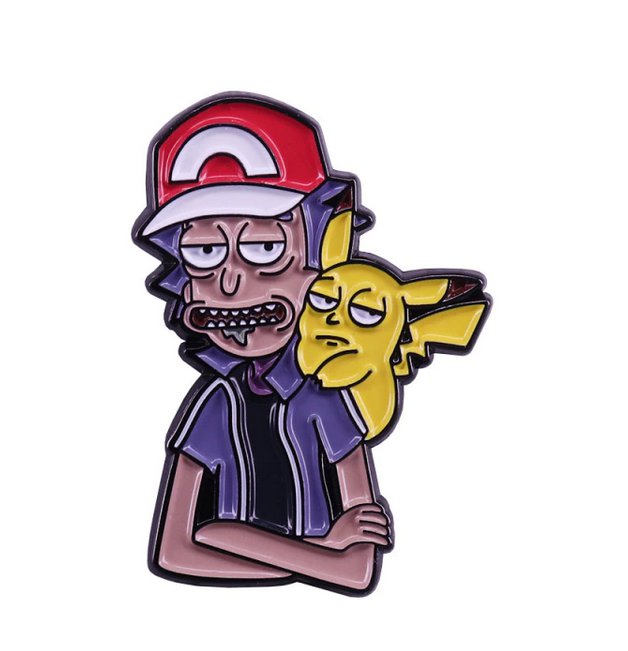 Pokemon Characters Pin Pikachu 1999 2000 TV Movie Heroes Anime Cartoon Badge