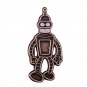 Bender enamel pin retro combat robot brooch cute animated cartoon jewelry