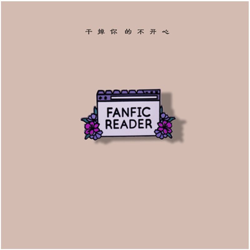 Magic Reading Enamel Pin Literary gift vintage badge brooch Literature Lovers Book Club
