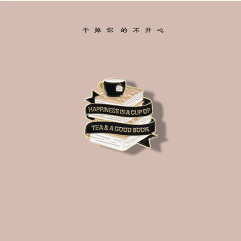 Magic Reading Enamel Pin Literary gift vintage badge brooch Literature Lovers Book Club