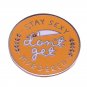 True crime enamel pin nonfiction literary and film inspired brooch