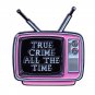 True crime enamel pin nonfiction literary and film inspired brooch