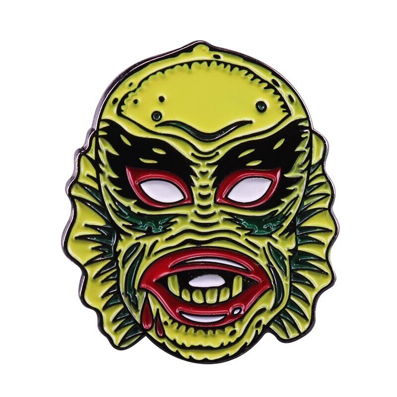 Creature from the Black Lagoon pin classic movie monsters with lime green & red & black accents
