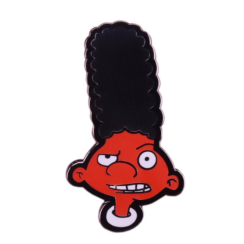 Gerald enamel pin cute Arnold anime character brooch