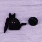 Slayer cat knife kitty Bloody Black Knifecat Enamel Pin spooky dark art brooch
