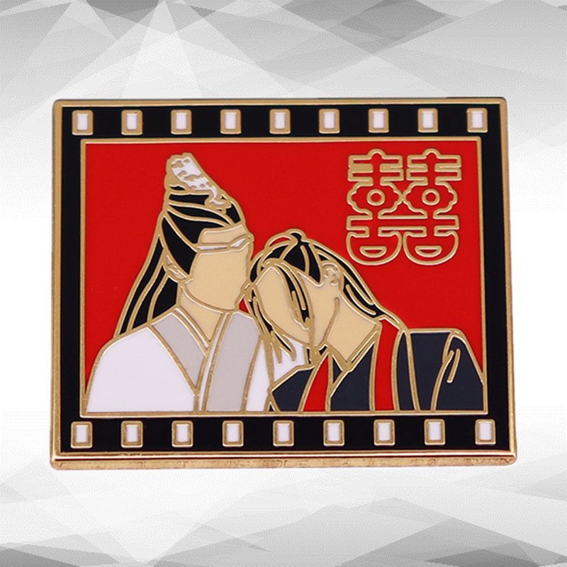 The Untamed Mo Dao Zu Shi Lan WangJi Wei WuXian Chinese Wedding Double Happiness pin Chinese