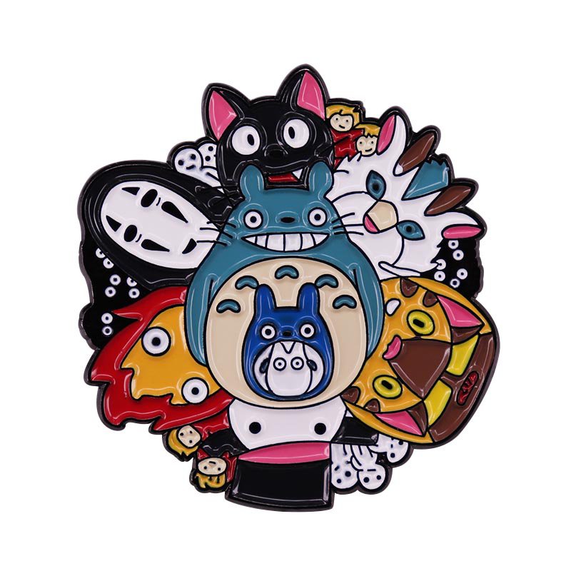 Studio Ghibli Pin No Face Spirited Away Anime Spirits Characters Totoro Calcifer