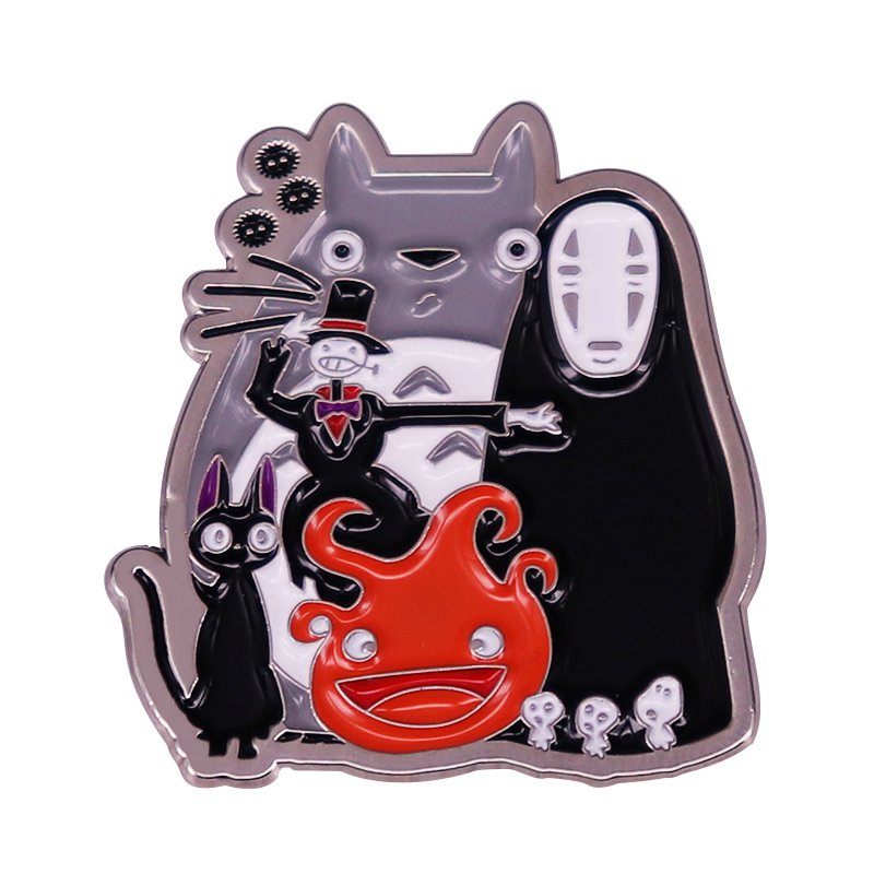 Studio Ghibli Pin No Face Spirited Away Anime Spirits Characters Totoro Calcifer