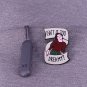 David Lynch Twin Peaks Pin Agent Cooper Log Lady Wooden Gotta Light Fire Walk Woodsman Audrey