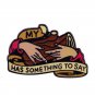 David Lynch Twin Peaks Pin Agent Cooper Log Lady Wooden Gotta Light Fire Walk Woodsman Audrey