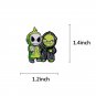 Cartoon green friends pin grinch and jack skellington TV film
