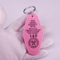 Movie The Grand Budapest Hotel Key Tag Room 142 Vintage Style Keyring Pink