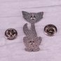 David Bowie Let's Dance pin Ziggy Stardust Artist Cat music art jewelry gift person emblem label