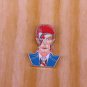 David Bowie Let's Dance pin Ziggy Stardust Artist Cat music art jewelry gift person emblem label