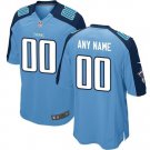 Youth Tennessee Titans  Custom 2019 Game Stitched Jersey Light Blue