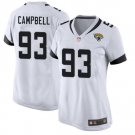 Women's Jacksonville Jaguars #93 Calais Campbell 2019 Game Stitched Jersey White