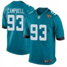Men's Jacksonville Jaguars #93 Calais Campbell 2019 Game Stitched Jersey Teal