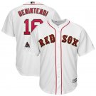 Youth Red Sox 16 Andrew Benintendi White 2019 Gold Program Cool Base Jersey