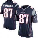 Youth New England Patriots #87 Rob Gronkowski Navy Blue Game Stitched NFL Football Jersey - S-XL