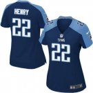 Women's Tennessee Titans #22 Derrick Henry 2019 Game Stitched Jersey Navy