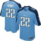 Men's Tennessee Titans #22 Derrick Henry 2019 Game Stitched Jersey Light Blue