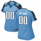 Women's Tennessee Titans  Custom 2019 Game Stitched Jersey Light Blue