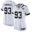 Women's Jacksonville Jaguars #93 Calais Campbell 2019 Game Stitched Jersey White