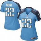 Women's Tennessee Titans #22 Derrick Henry 2019 Game Stitched Jersey Light Blue