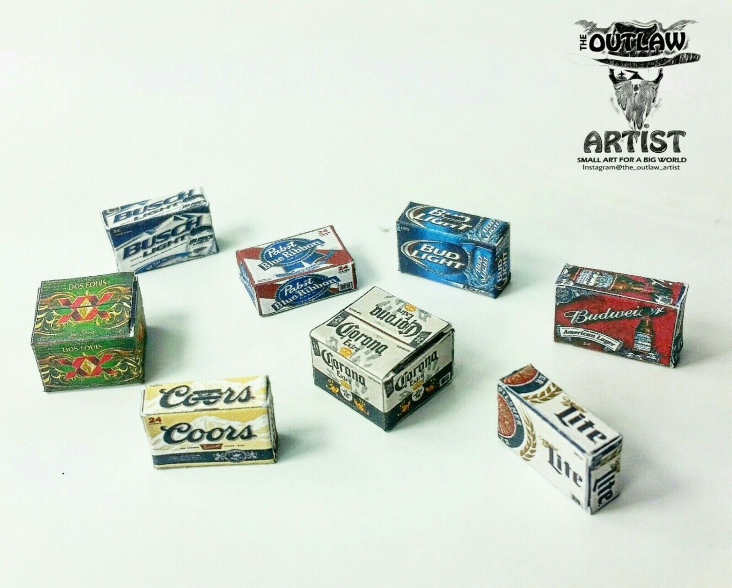 DIORAMA Beer cases/boxes ASSORTMENT 1/24 1/25 Scale