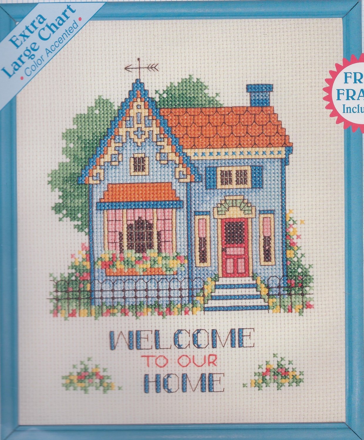 Cross Stitch Kit - Welcome to Our Home (size 8