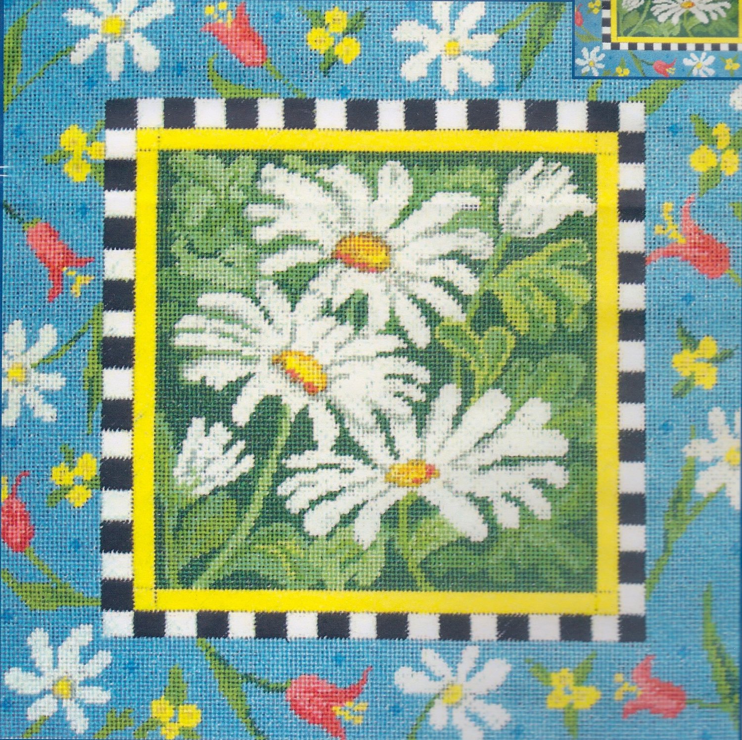 Needlepoint Pillow Kit Daisy, Daisy (Counted from chart) (size 12"x12