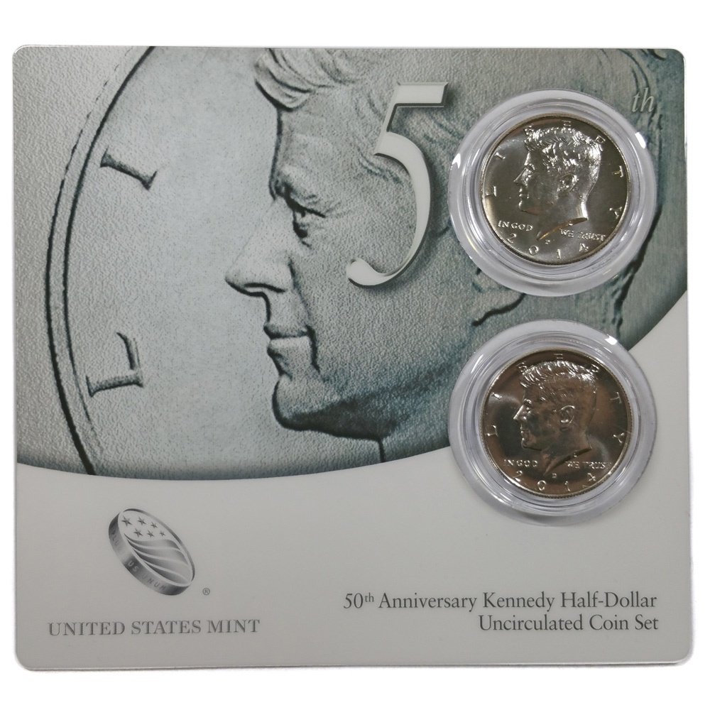 50th Anniversary Kennedy HalfDollar Uncirculated Coin Set