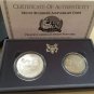 1991 Mount Rushmore Anniversary Two-Coin Uncirculated Set