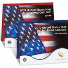 2019 US Mint Uncirculated Coin Set "19RJ"