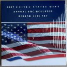 2007 US Mint Annual Uncirculated Dollar Coin Set