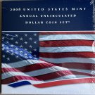 2008 US Mint Annual Uncirculated Dollar Coin Set