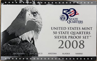 2008 50 State Quarters Silver Proof Set "V81"
