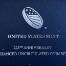 2017 225th Anniversary Enhanced Uncirculated Coin Set "17XC"