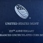 2017 225th Anniversary Enhanced Uncirculated Coin Set "17XC"