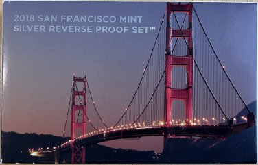 2018 San Francisco Mint Silver Reverse Proof Set "18XC"