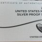 2019 United States Mint Silver Proof Set "19RH"
