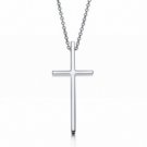 Classical Sterling Silver Cross Pendant with Necklace  (lib)