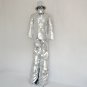 Silver stiltswalker Mirror man , mirror man performance costume suit