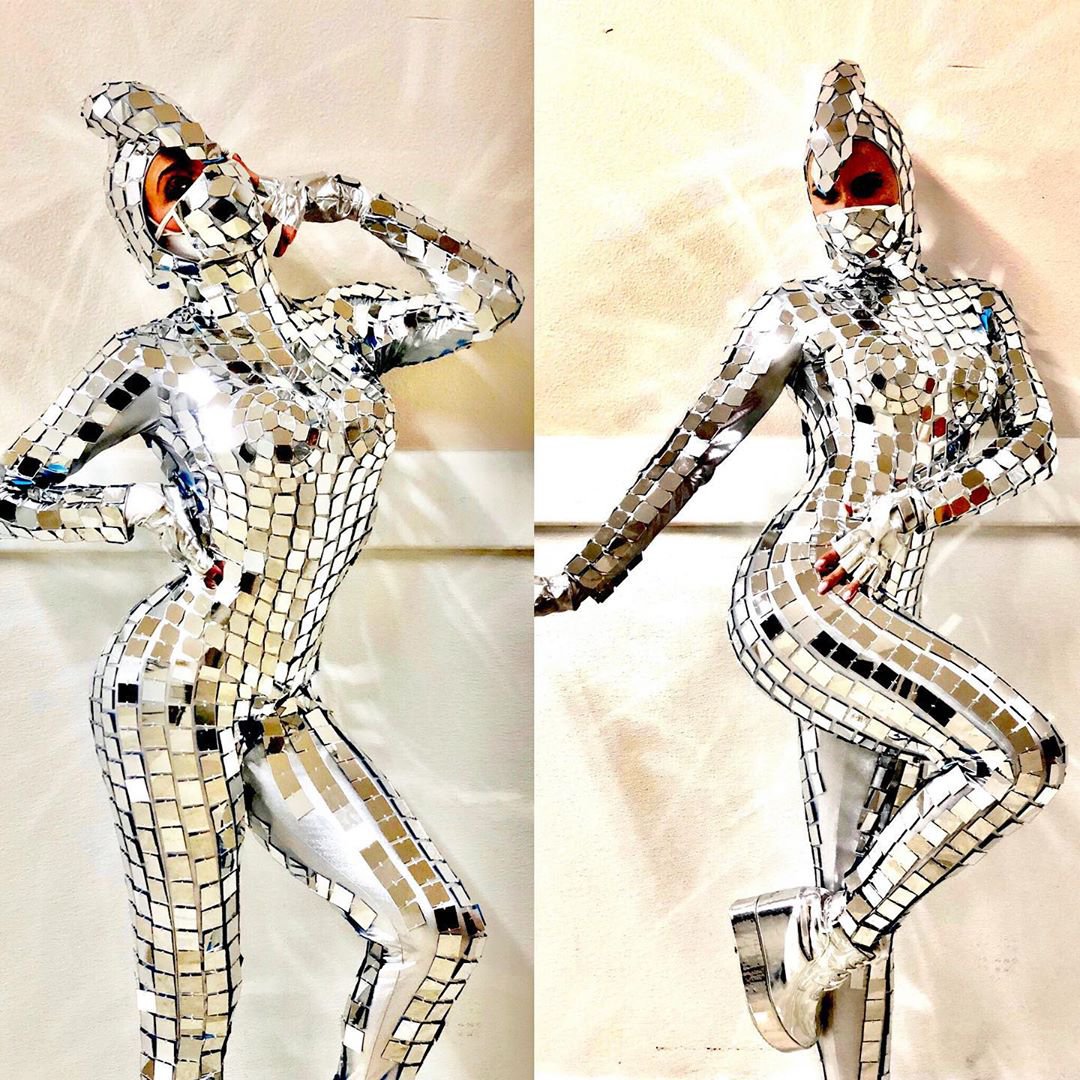 Female Mirror Act Costumes, mirror girl dress, sexy mirror girl costumes