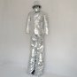 Silver stiltswalker Mirror man , mirror man performance costume suit