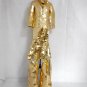 Golden stiltswalker Mirror man , mirror man performance costume suit