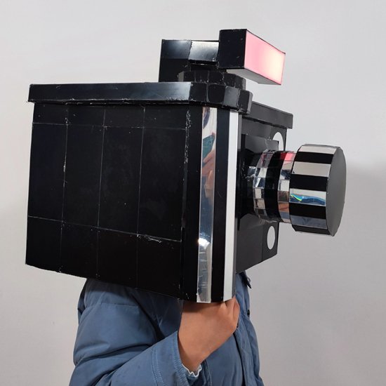 Mirror camera helmet