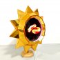 3D fan display mirror head, mirror sunflower head, mirror helmet