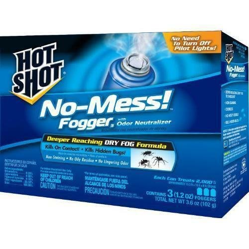 Hot Shot NoMess! Fogger With Odor Neutralizer, 3/1.2Ounce 3 in Box